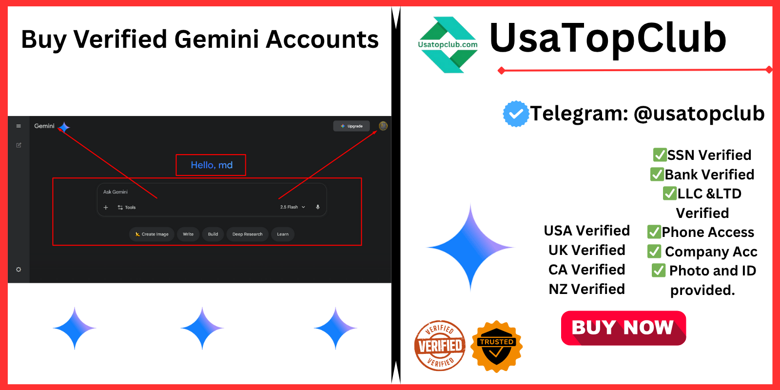 Buy Verified Gemini Accounts