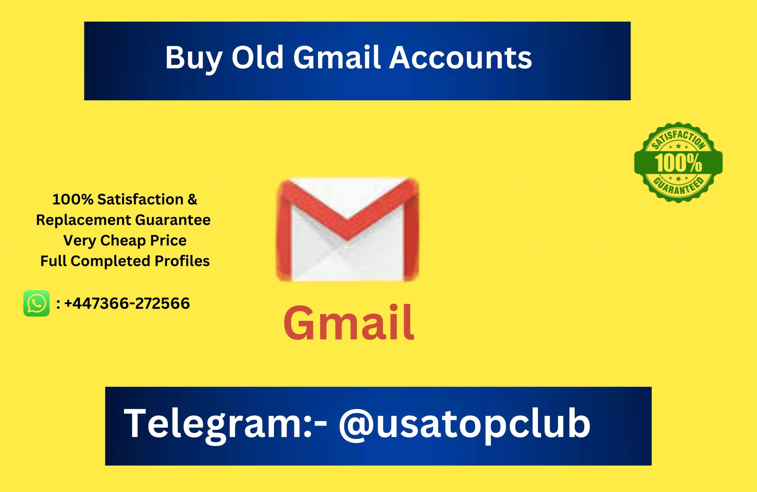 Buy Aged Gmail Accounts 2013-2018