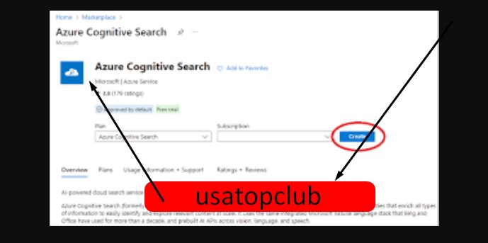 Azure Cognitive Search service interface
