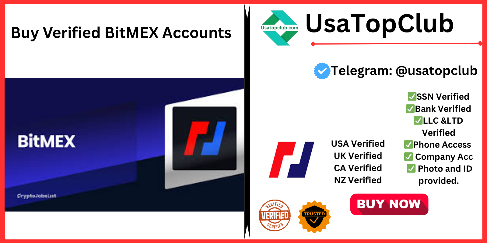 Buy Verified BitMEX Accounts